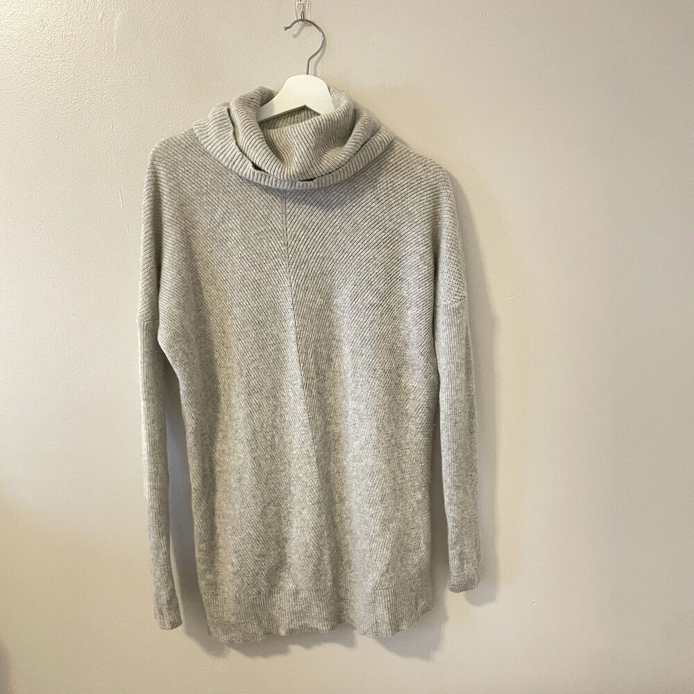 Vince Women’s Oversized Funnel Neck Sweater Cashmere Wool Blend Sz S